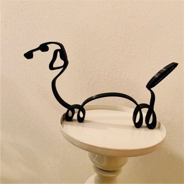 Dog Minimalist Art Sculpture Personalized Gift Metal Decor Modern Home Decoration Office Accessories 3.jpg 640x640 3