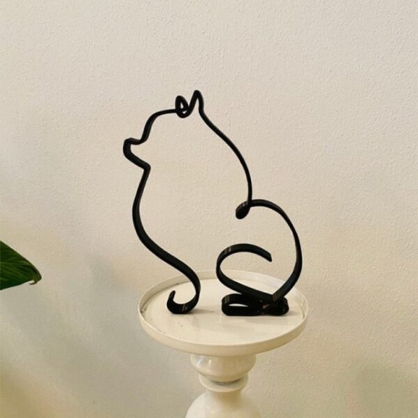 Dog Minimalist Art Sculpture Personalized Gift Metal Decor Modern Home Decoration Office Accessories 5.jpg 640x640 5