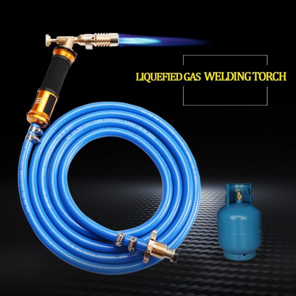 Electronic Ignition Liquefied Gas Welding Torch Kit with 3M Hose for Soldering Cooking Brazing Heating Lighting 1