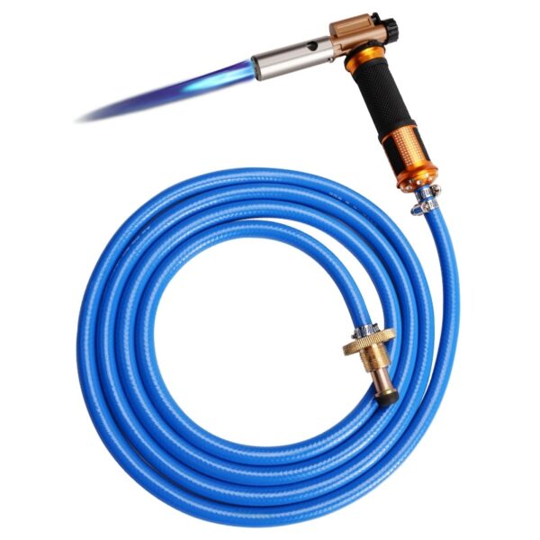 Electronic Ignition Liquefied Gas Welding Torch Kit with 3M Hose for Soldering Cooking Brazing Heating Lighting
