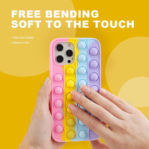 Fashion Rainbow Silicone Phone Case For Iphone 12 11 Pro X XR XS Max 5 5s 4