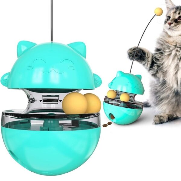 楽しいタンブラーペットスローフードエンターテインメントおもちゃ猫の注意を引く調節可能なスナック口1.jpg640x640 1