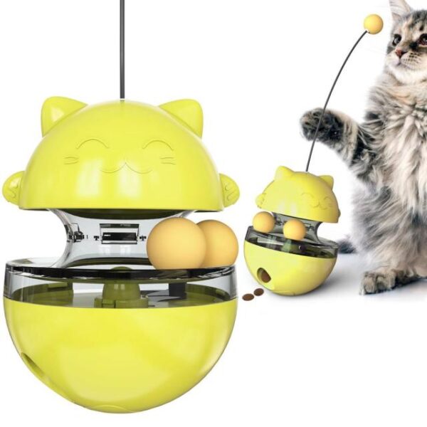 楽しいタンブラーペットスローフードエンターテインメントおもちゃ猫の注意を引く調節可能なスナック口2.jpg640x640 2