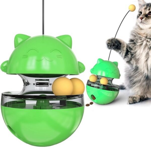 楽しいタンブラーペットスローフードエンターテインメントおもちゃは猫の注意を引き付けます調節可能なスナック