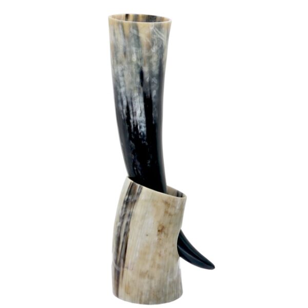 Handicrafts Authentic Medieval Viking Drinking Horn Mug with Stand Cups Ale Beer Wine Goblet Chalice Tankard 1.jpg 640x640 1