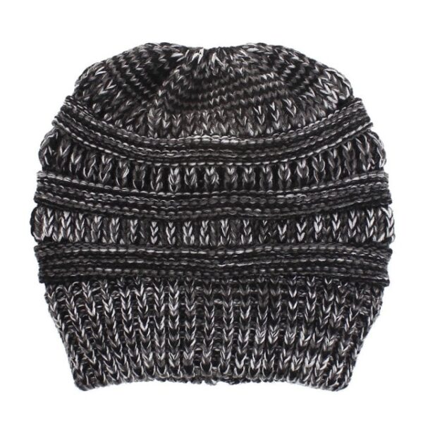 High Bun Ponytail Beanie Hat Chunky Soft Stretch Cable Knit Warm Fuzzy Lined Skull Beanie 100 14.jpg 640x640 14