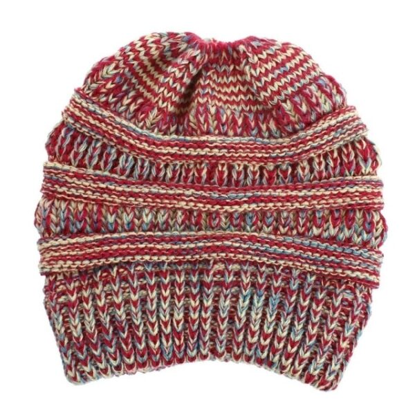 High Bun Ponytail Beanie Hat Chunky Soft Stretch Cable Knit Warm Fuzzy Lined Skull Beanie 100 15.jpg 640x640 15