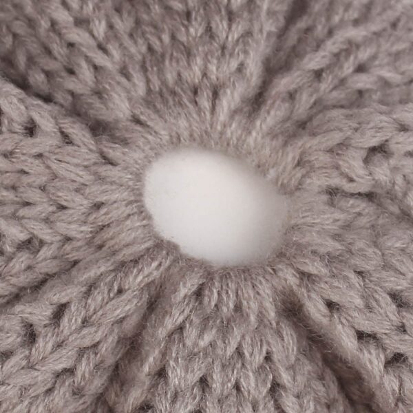 High Bun Ponytail Beanie Hat Chunky Soft Stretch Cable Knit Warm Fuzzy Lined Skull Beanie 100 4
