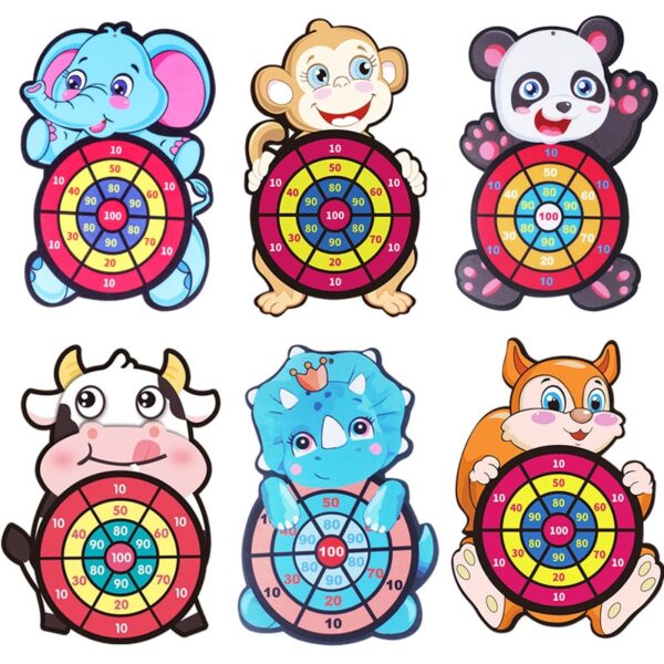 Kids Target Sticky Ball Dartboard Creative Throw Party Outdoor Sports Indoor Cloth Toys Educational Board Games 3