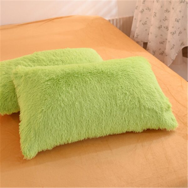 Luxury Long Plush Soft Velvet Duvet Cover AB Side 4pcs Quilt Cover Sheet Pillowcase Bedding Cover 3