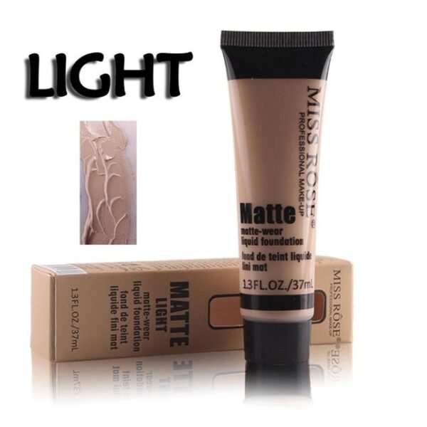 MISS ROSE 37ml Matte Liquid Foundation Cream Soft Matte Long Wear Oil Control Concealer Fashion Basic 5.jpg 640x640 5