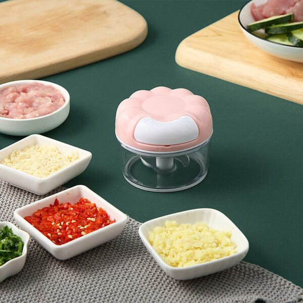 Multi function Garlic Grinding Chopper Manual Garlic Press Food Vegetables Cutter Meat Grinders Kitchen Gadgets pepper 2