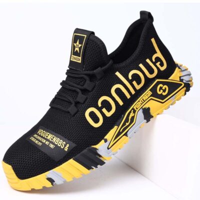 New Breathable Lightweight Work Shoes Comfortable Soft Safety Shoes European Standard Safety Shoes Sport Safety Steel