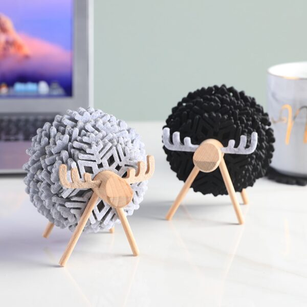 New Sheep Shape Anti Slip Cup Pads Coasters Insulated Round Felt Cup Mats Japan Style Creative 1