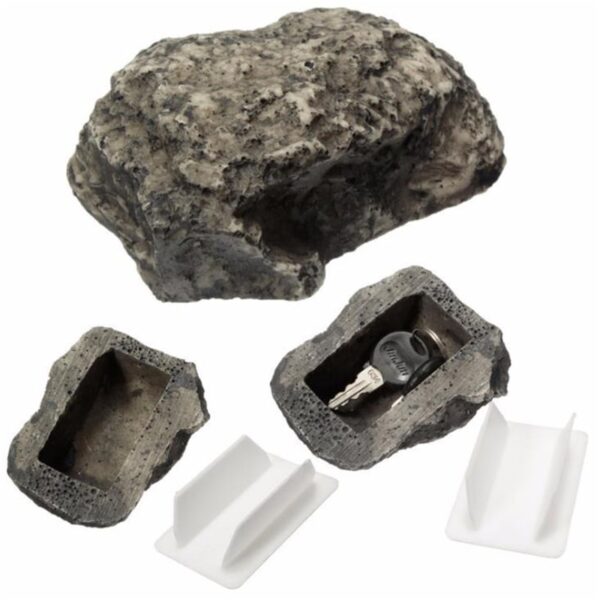 Outdoor Spare Garden Key Box Rock Hidden Hide In Stone Security Safe Storage Hiding Containers Safe