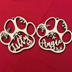 Christmas Dog Paw Ornament - image 3