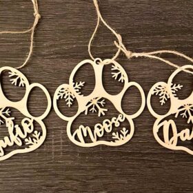 Christmas Dog Paw Ornament - image 4
