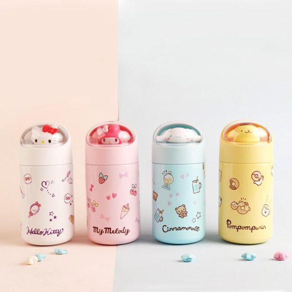 Sanrio Character Stainless Steel cute Thermos water bottle cup mug flask heat retention insulation bottle stationery school