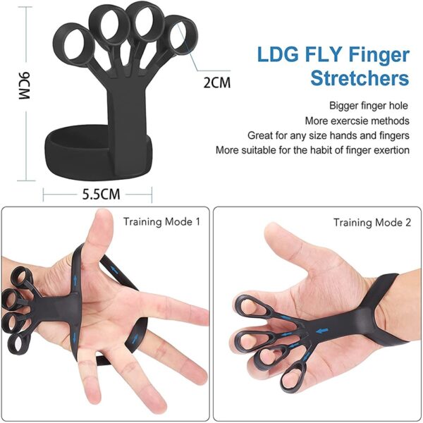 Силикон кармагыч аппарат манжа көнүгүү замбил Артрит Hand Grip Trainer Ооруну басаңдатуу үчүн калыбына келтирүү тренингин күчөтүү 1