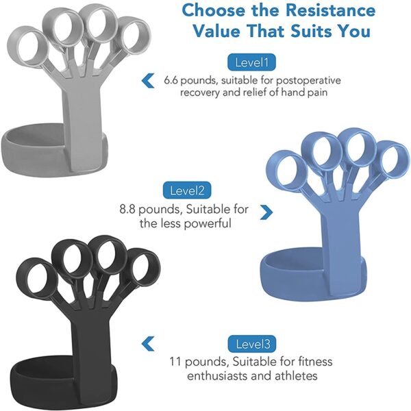 Silicone Grip Device Finger Exercise Exercise Stretcher Arthritis Hand Grip Trainer Limbikitsani Maphunziro Okonzanso Kuti Muchepetse Ululu 2