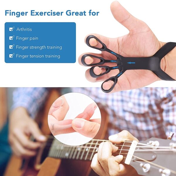 Dispositivo de agarre de silicona Camilla de ejercicio para dedos Artritis Entrenador de agarre de mano Fortalecer el entrenamiento de rehabilitación para aliviar el dolor 5