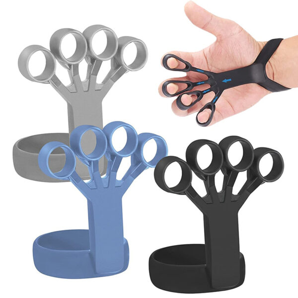 Inneal Grèim Silicone Meur Eacarsaich Stretcher Arthritis Hand Grip Trainer Neartachadh Trèanadh Ath-ghnàthachaidh gus faochadh a thoirt do pian 6