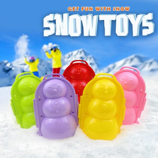 雪模雪球製作夾子雪沙模具工具玩具兒童兒童戶外冬季 OW 1