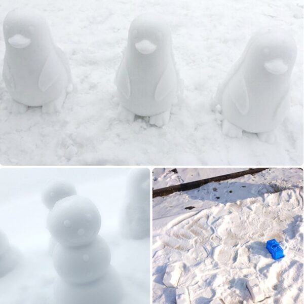 雪模雪球製作夾子雪沙模具工具玩具兒童兒童戶外冬季 OW 3