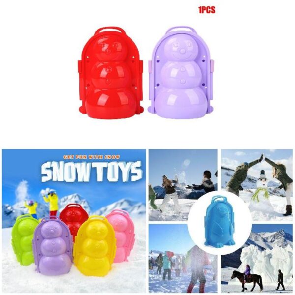 雪模雪球製作夾子雪沙模具工具玩具兒童兒童戶外冬季 OW 4