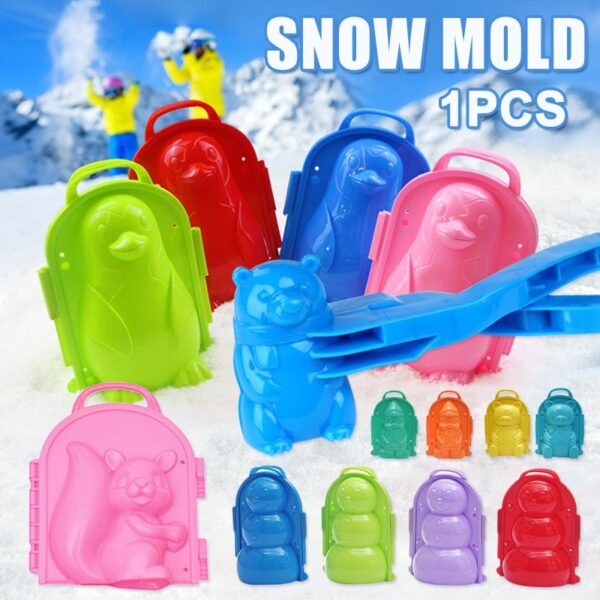 雪模雪球製作夾雪沙模具工具玩具兒童兒童戶外冬季OW