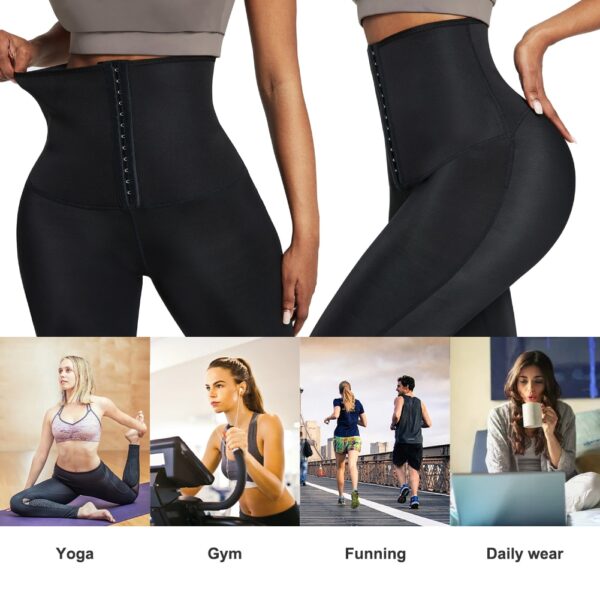 Sweat Sauna Pants Waist Trainer Body Shaper Thermo Shapewear Tummy Control Slimming Pants Fajas Workout Fitness 4