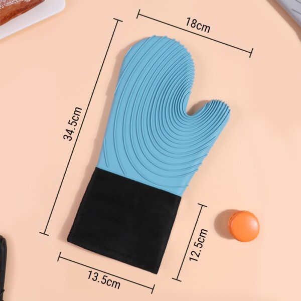ThermoPro GL01 250 Silicone Heat Resistant Baking Oven Gloves Oven ea Microwave Mitts Kitchen Barbecue Gloves e sa keneleng Metsi 5