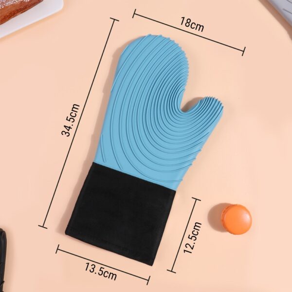 ThermoPro GL01 250 Luvas de silicone resistentes ao calor para forno de cozimento Luvas de forno de micro-ondas Luvas de cozinha à prova d'água para churrasco 5