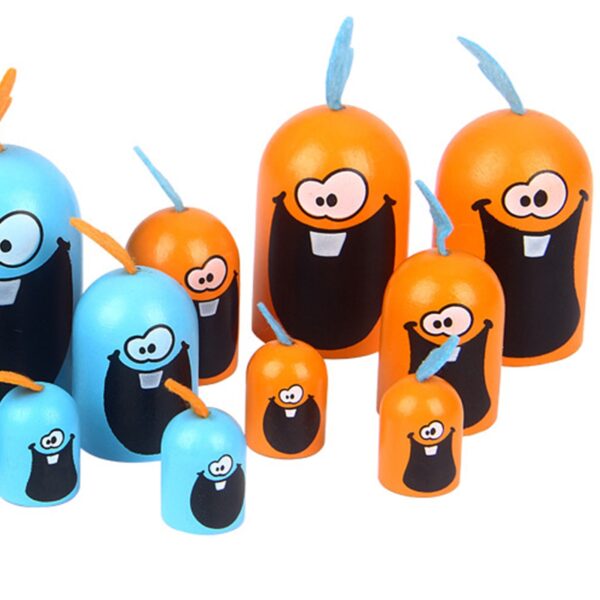 Tic Tac Toe Cartoon Thinking Training ABS Gobblet Gobblers Game You Way To 3 In A 5