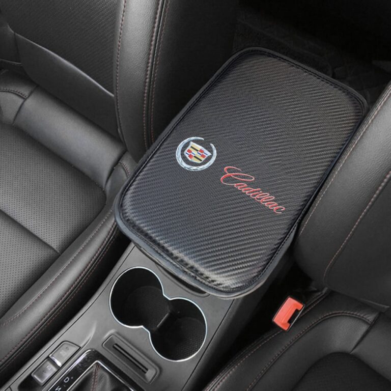 Car Carbon Fiber Armrest Box Protective Cover JOOPZY