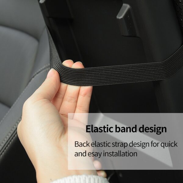 VEHICAR Armrest Mat Dustproof Cushion Cover Protector for Cadillac Car Armrest Cover Carbon Fiber Leather Cushion 4