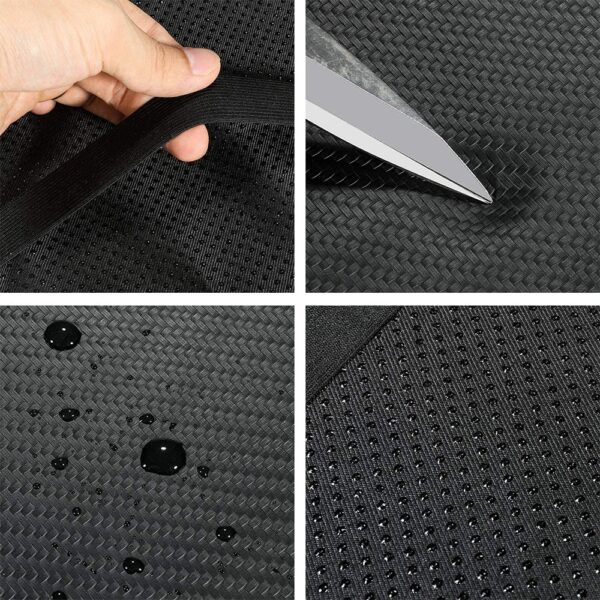 VEHICAR Armrest Mat Dustproof Cushion Cover Protector for Cadillac Car Armrest Cover Carbon Fiber Leather Cushion 5