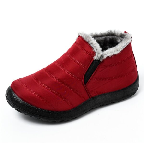 女式靴子超輕冬季鞋女踝 Botas Mujer Waterpoor 雪地靴女平底平底鞋 1.jpg 640x640 1
