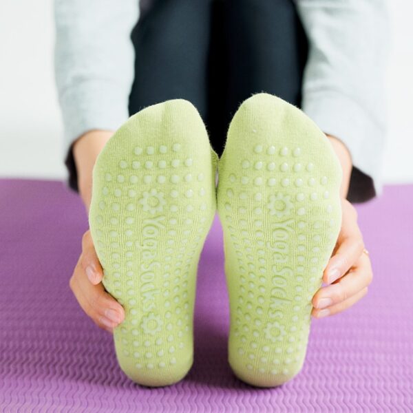 Women High Quality Pilates Socks Anti Slip Breathable Backless Yoga Socks Ankle Ladies Ballet Dance Sports 4