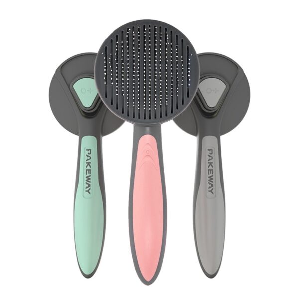 sabon Pet Cat Brush Massage Tool brush don dogon gashi kayan kwalliyar cat don dabbobin gida 3