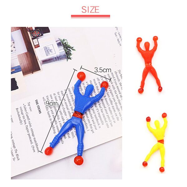 10PCS Random Color Funny Birthday Vent Novel Party Gift Supplies Sticky Wall Climbing Kid Climber Men 2