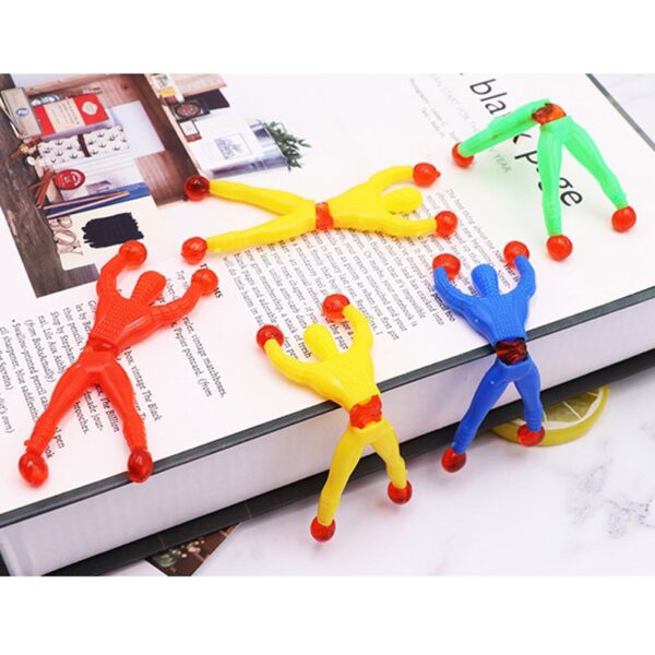 10PCS Random Color Funny Birthday Vent Novel Party Gift Supplies Sticky Wall Climbing Kid Climber Men 5