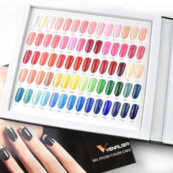 120pcs 12ml VENALISA Gel Varnish Lacquer Color Palette for Nail Salon Shining Glitter Starry គុណភាពខ្ពស់ 3