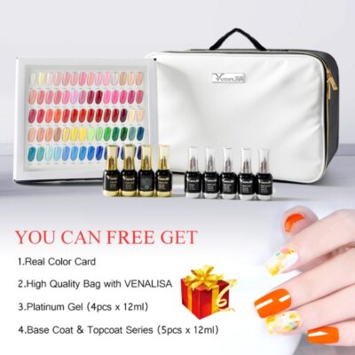 120pcs 12ml VENALISA Gel Varnish Lacquer Color Palette for Nail Salon Shining Glitter Starry High Quality.jpg 640x640