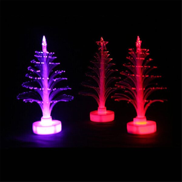 1pcs New Christmas Tree Lamp Light Colorful LED Fiber Optic Nightlight Children Xmas Gift Xmas Decoration 1