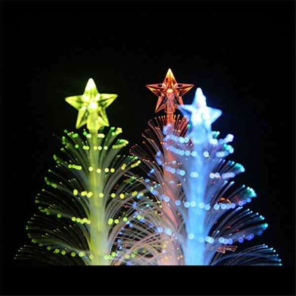 1pcs New Christmas Tree Lamp Light Colorful LED Fiber Optic Nightlight Children Xmas Gift Xmas Decoration 2