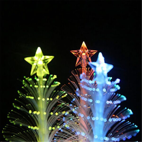 1pcs New Christmas Tree Lamp Light Colorful LED Fiber Optic Nightlight Children Xmas Gift Xmas Decoration 3