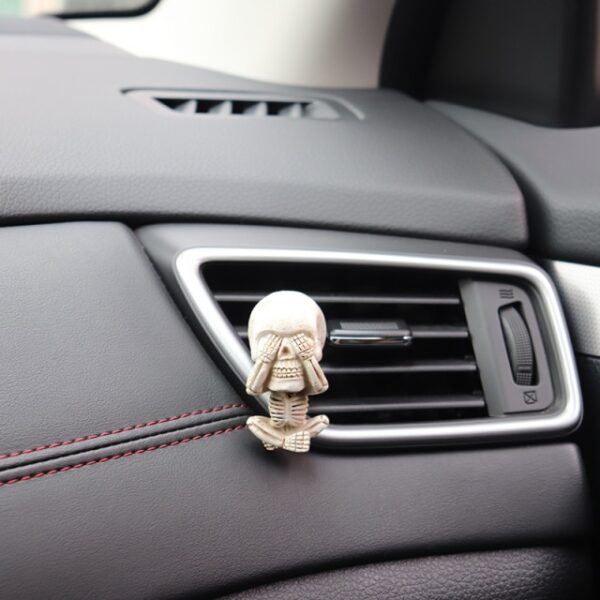 2021 Bone Skull Ghost Car Air Freshener Vent Clip Human Body Skelet Aromaterapi Resin Car Parfume 3.jpg 640x640 3