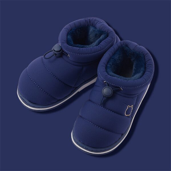 2021 Παιδικές χειμερινές μπότες Παιδικά παπούτσια χιονιού εξωτερικού χώρου για αγόρια Ζεστά βελούδινα παχιά παπούτσια Εσωτερική μπότα για το σπίτι 3