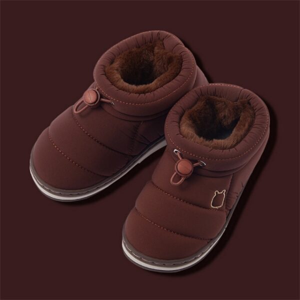 2021 Children Winter Boots Kids Outdoor Snow Shoes Boys Warm Plush Thicken Shoes Indoor Home Boot 3.jpg 640x640 3